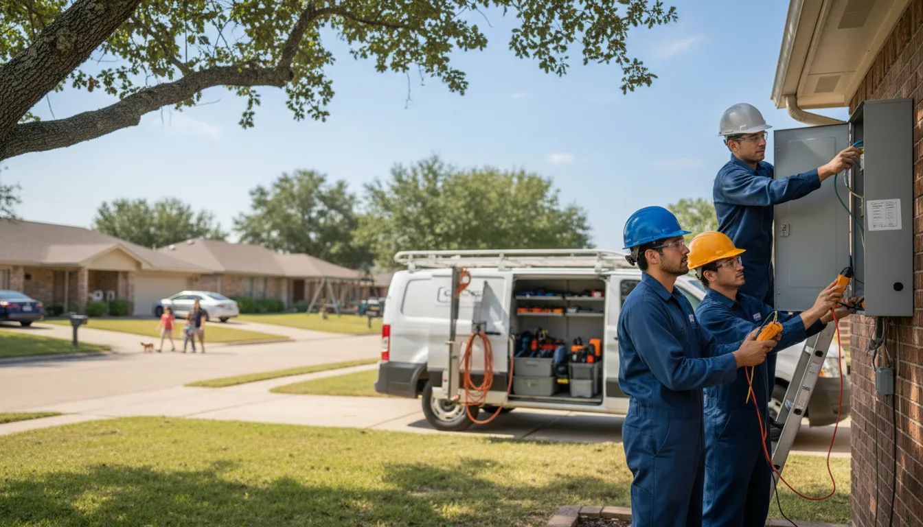 Certified electrician providing emergency electrical services in Egypt, TX